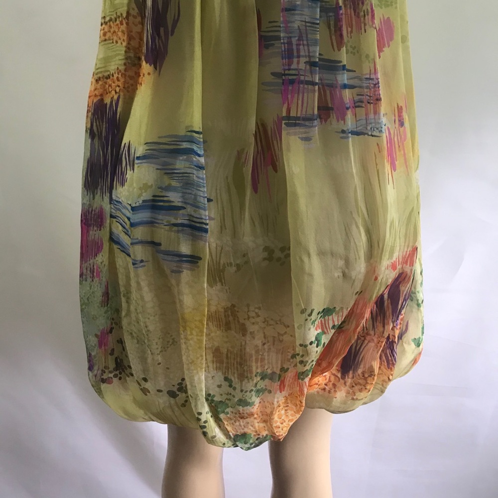 NWT🍹🍹ZARA Beautiful chiffon strapless midi dress - Picture 7 of 14